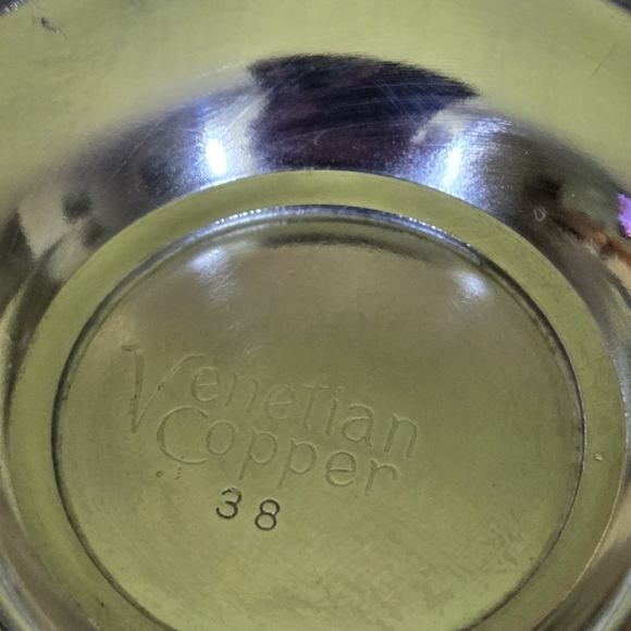 Vintage Venitian Copper Cream & Sugar Set - Picture 2 of 7